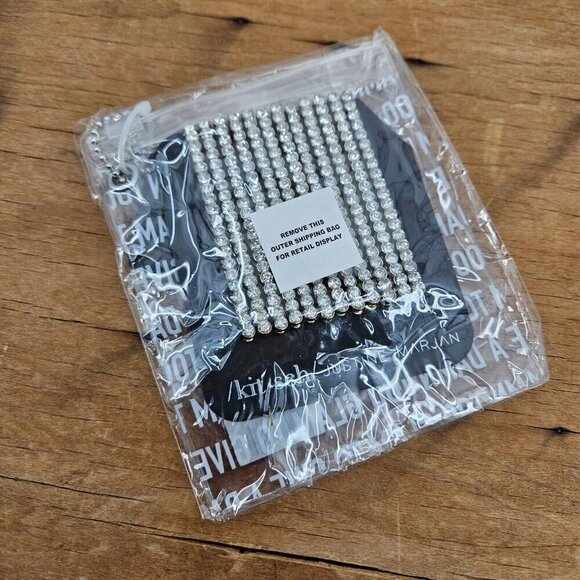 New Kitsch X Justine Marjan Classic Rhinestone Bobby Pins Set of 12 - Picture 2 of 6